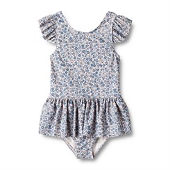 Wheat swimsuit Diddi - Blue flower meadow